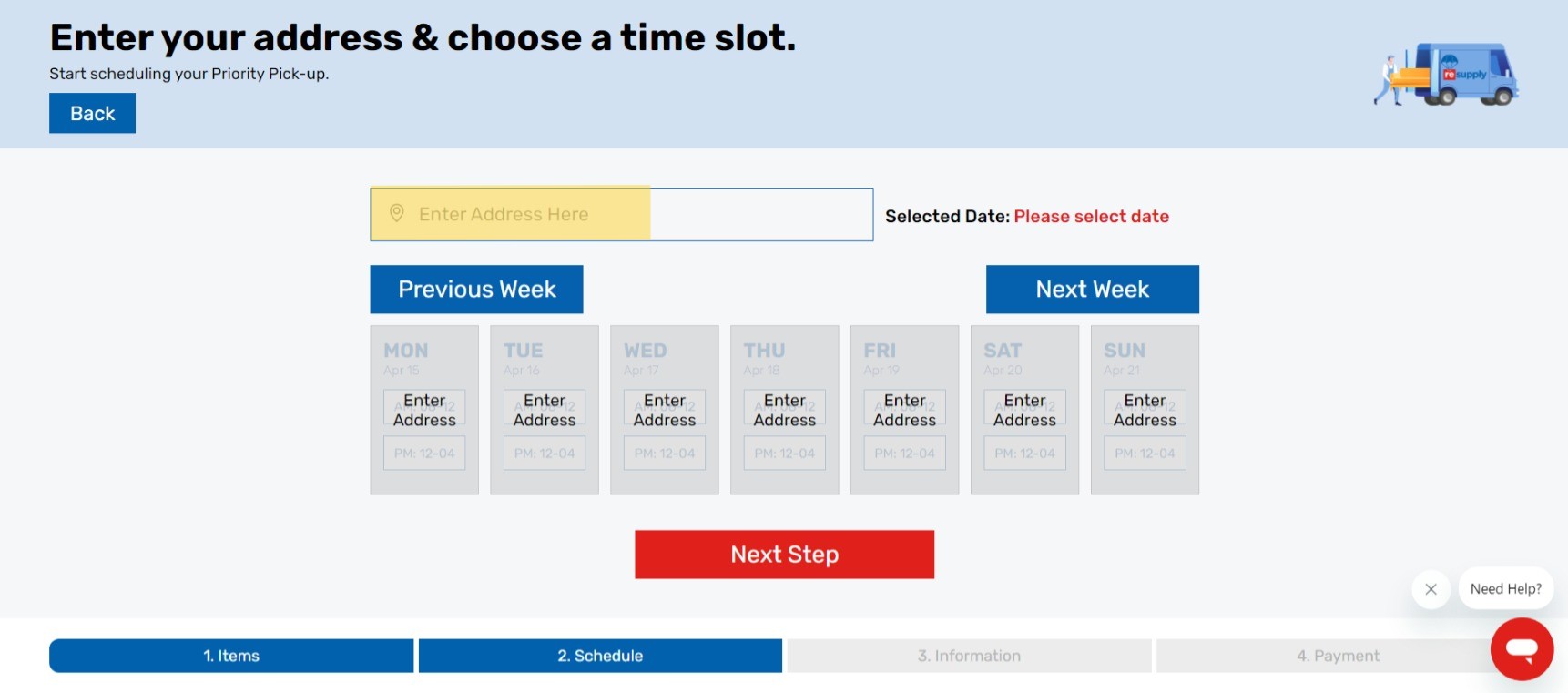 ReSupply scheduling flow enter address here.jpeg