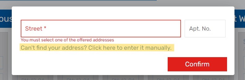 ReSupply scheduling flow can't find your address .jpeg